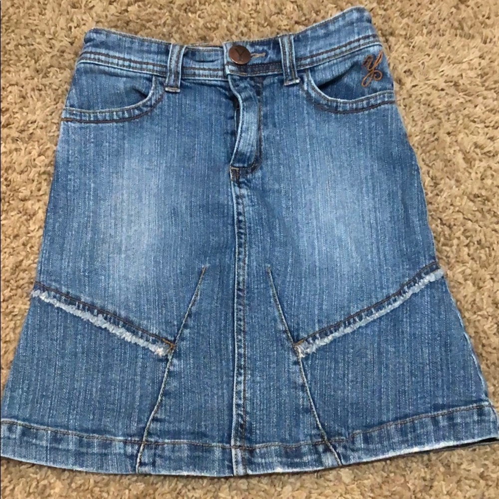 Girls Jean skirt size 7/8 denim long